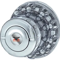 QH1300AS – PHOENIX USA Wheel Simulator Axle Cover, Fits Heavy Duty 10 Lug Wheels Rear Chrome Plated ABS Plastic With ...